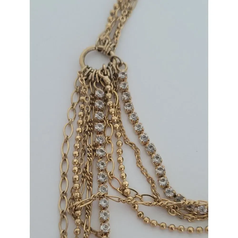 KUMIKYOKU Multi Stain Chain Necklace Choker 13+2